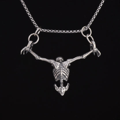 Crucified Skull Necklace